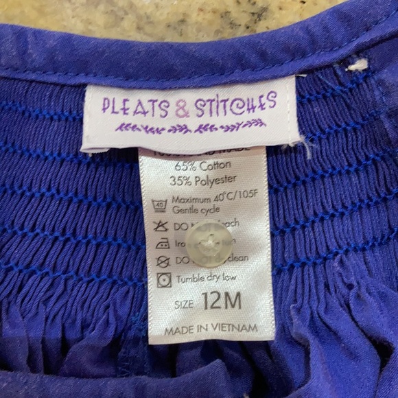 3 matching pleated Christmas dress 12M, 4T, and 5T - Picture 7 of 9